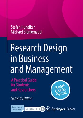 Research Design in Business and Management: A Practical Guide for Students and Researchers