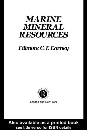 Marine Mineral Resources (Ocean Management and Policy)