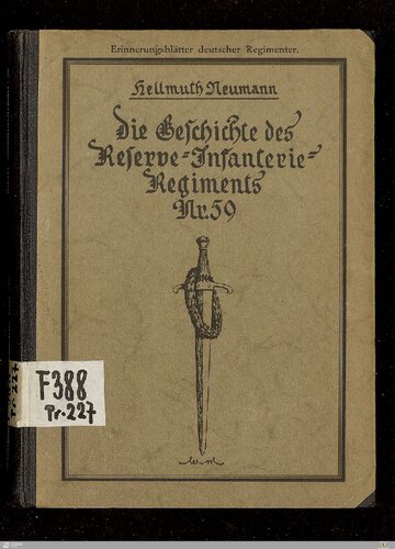 Die Geschichte des Reserve-Infanterie-Regiments Nr. 59