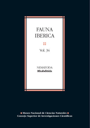 Fauna Ibérica. Vol. 34. Nematoda Rhabditida