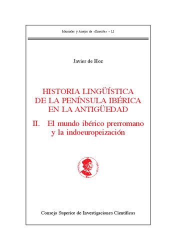 Historia lingüistica de la península ibérica en la Antigüedad