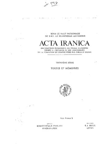 The Gāthās of Zarathustra: Edited with Translation, Commentary and a Glossary