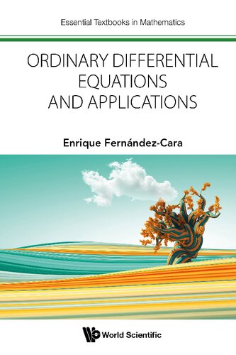 Ordinary Differential Equations and Applications