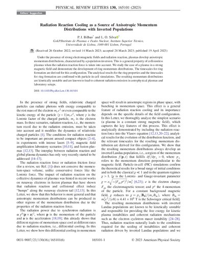 Radiation Reaction Cooling as a Source of Anisotropic Momentum Distributions with Inverted Populations