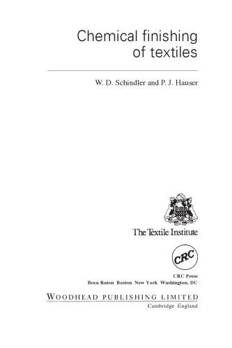 Chemical Finishing of Textiles (Woodhead Publishing Series in Textiles)