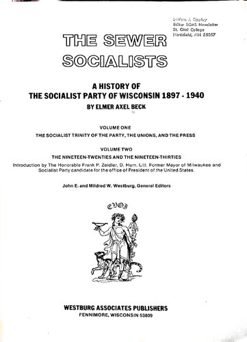 The Sewer Socialists