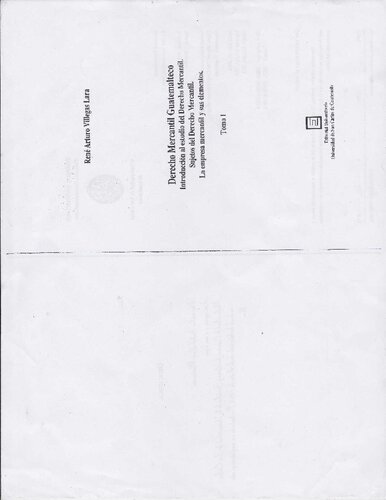 Derecho Mercantil Guatemalteco - Introducción al Estudio del Derecho Mercantil