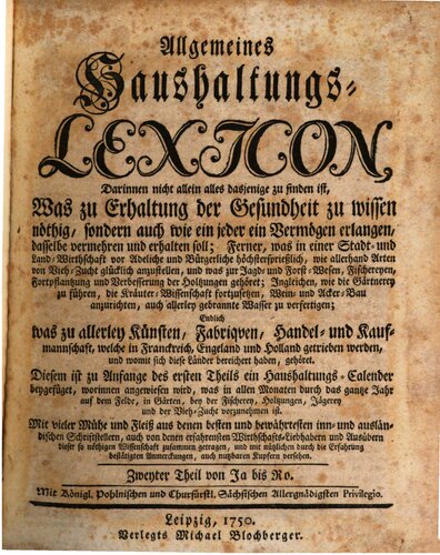 Allgemeines Haushaltungs-Lexicon [Lexikon] / Ia - Re