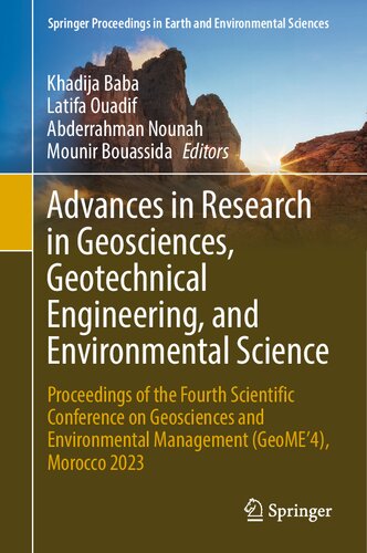 Advances in Research in Geosciences, Geotechnical Engineering, and Environmental Science: Proceedings of the Fourth Scientific Conference on ... in Earth and Environmental Sciences)