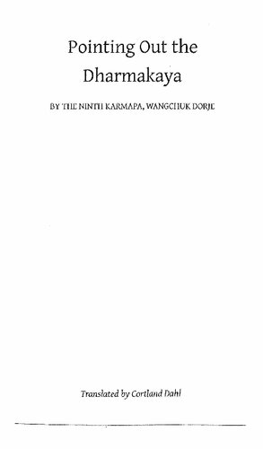 Pointing Out the Dharmakaya