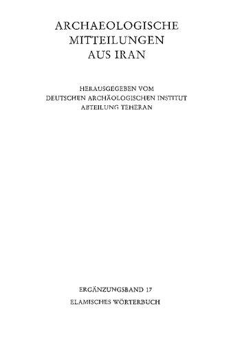 Elamisches Wörterbuch