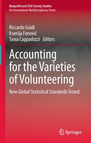 Accounting for the Varieties of Volunteering: New Global Statistical Standards Tested (Nonprofit and Civil Society Studies)