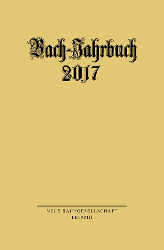 Bach-Jahrbuch 2018: 104. Jg.