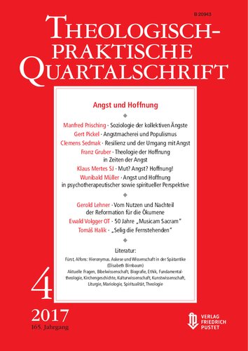 Angst und Hoffnung: Theologisch-praktische Quartalschrift