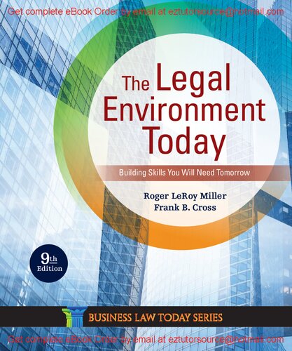 The Legal Environment Today