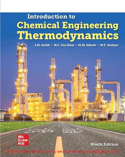 Introduction to chemical engineering thermodynamics