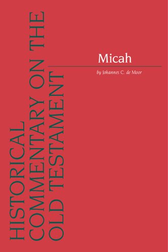 Micah (Historical Commentary on the Old Testament)