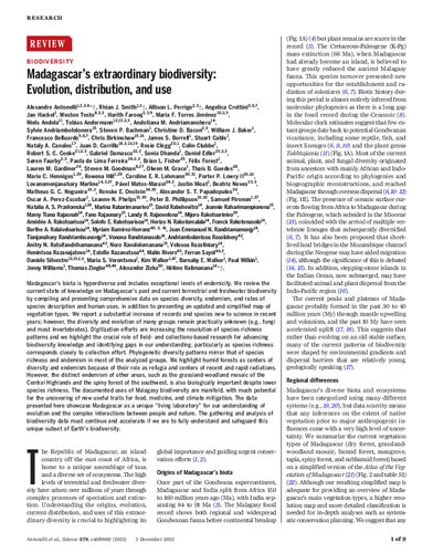 Madagascar’s extraordinary biodiversity: Evolution, distribution, and use