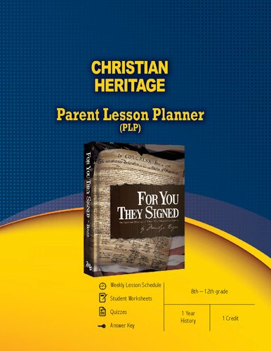 Christian Heritage Parent Lesson Planner