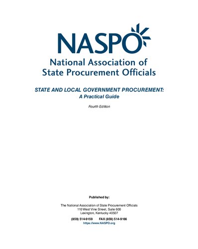 State and Local Government Procurement