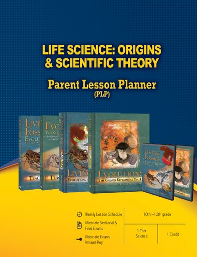 Life Science: Origins & Scientific Theory Parent Lesson Planner