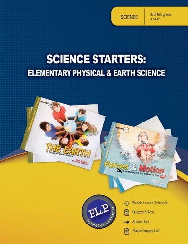 Science Starters: Elementary Physical & Earth Science Parent Lesson Planner