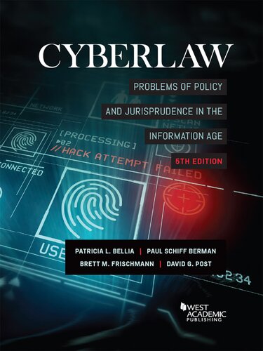 Cyberlaw : Problems of Policy and Jurisprudence in the Information Age