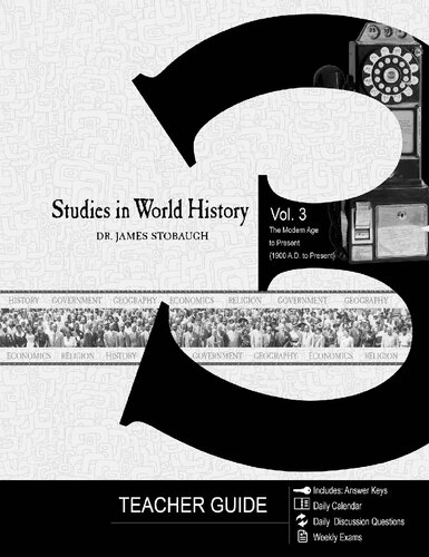 Studies in World History Volume 3 - Teacher Guide