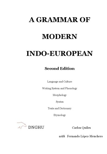A Grammar of Modern Indo-European