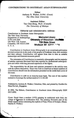 Rice in Southeast Asian myth and ritual