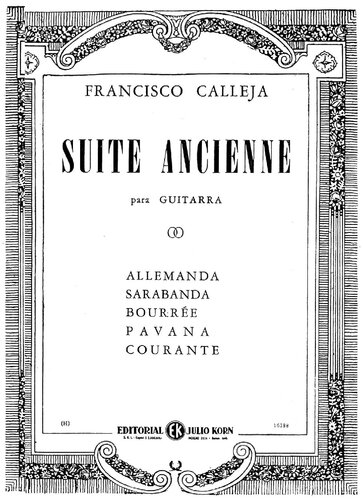 Suite Ancienne, para guitarra.