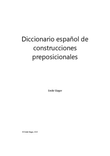 Diccionario español de construcciones preposicionales