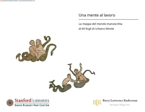 Una mente al lavoro. La mappa del mondo manoscritta di 60 fogli di Urbano Monte