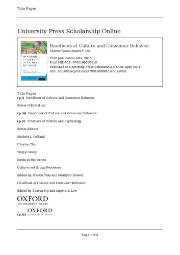 Handbook of culture and consumer behavior