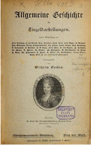 Deutsche Geschichte vom Westfälischen Frieden bis zum Regierungsantritt Friedrichs des Großen 1648 - 1740