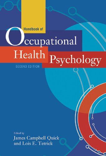 Handbook of Occupational Health Psychology