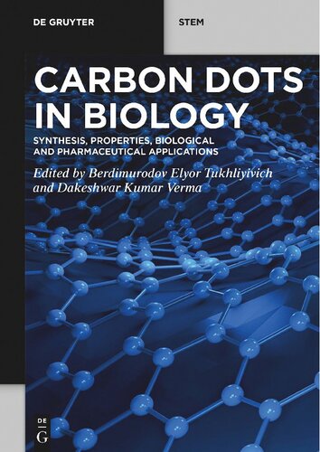 Carbon Dots in Biology: Synthesis, Properties, Biological and Pharmaceutical Applications