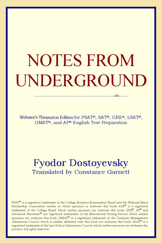 Notes from Underground (Webster's Thesaurus Edition)