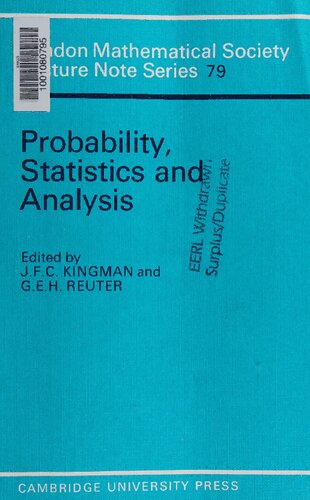 Probability, Statistics and Analysis