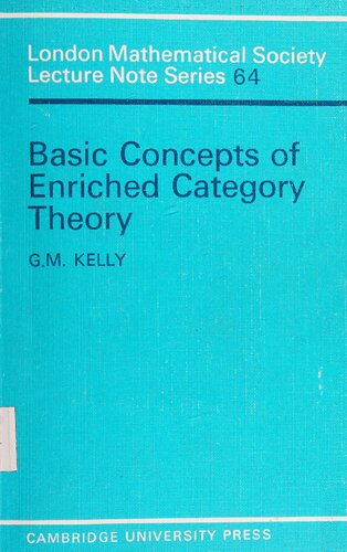 Basic Concepts of Enriched Category Theory