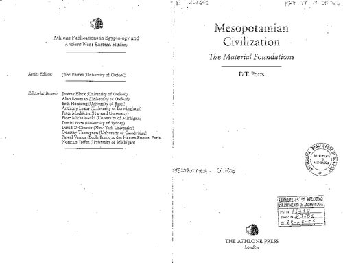 Mesopotamian Civilization: The Material Foundations