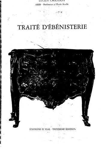 Traité d'ébénisterie