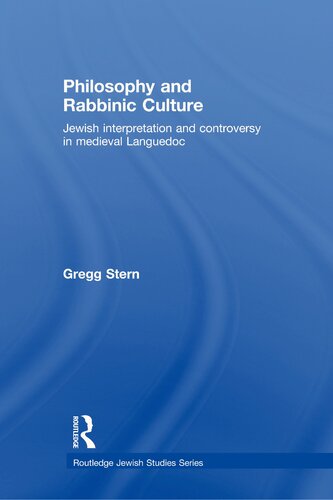 Philosophy and Rabbinic Culture (Routledge Jewish Studies Series)