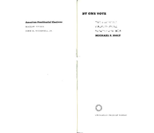 By One Vote: The Disputed Presidential Election of 1876