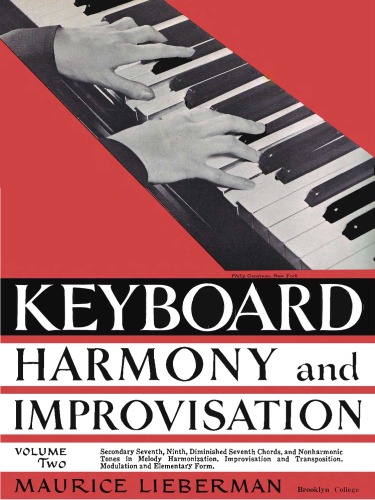 Keyboard Harmony & Improvisation Volume Two