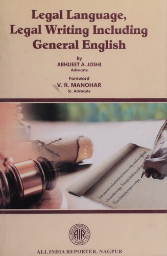 Legal Language, Legal Writing Including General English
