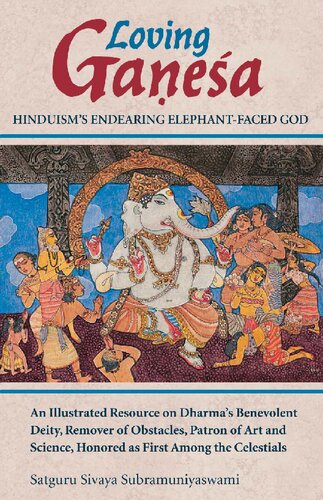Loving Ganesa. Hindouism's endearing elephant-faced God