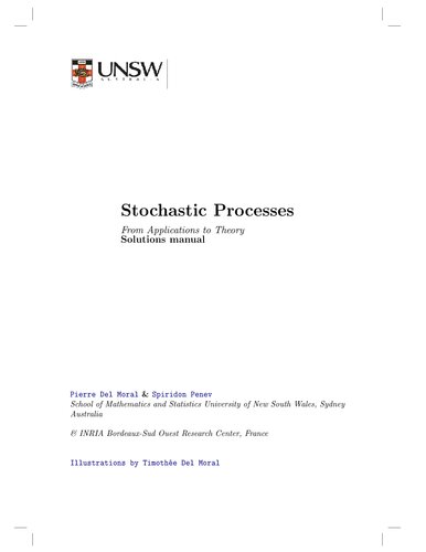 Stochastic Processes: From Applications to Theory   (Solutions, Instructor Solution Manual)