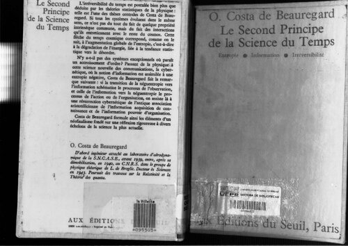 Le second principe de la science du temps