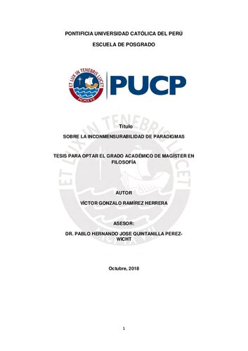 Sobre la inconmensurabilidad de paradigmas